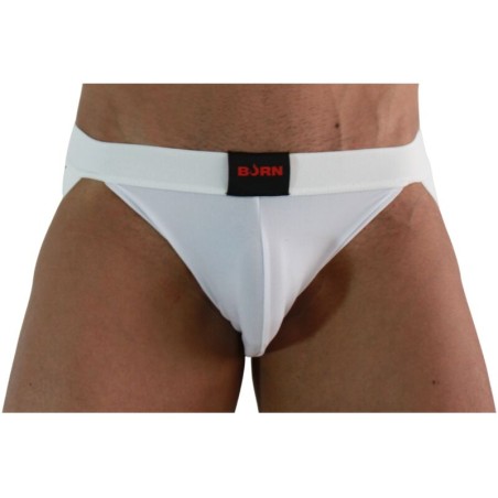 BURN - 007 WITTE LYCRA JOCK L