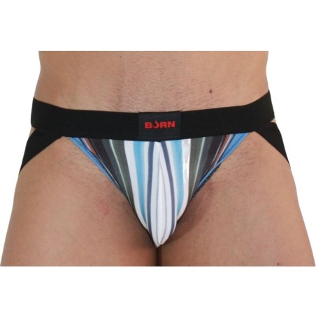 BURN - 009 JOCK MULTICOLOR / ZWART L