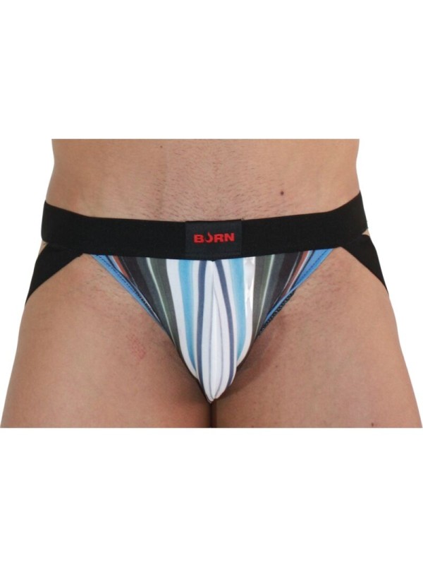 BURN - 009 JOCK MULTICOLOR / ZWART L