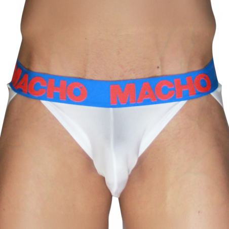 MACHO - MX29AZ WITTE JOCK + DONKERBLAUWE S