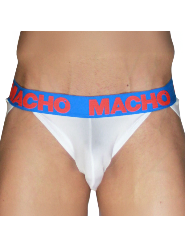 MACHO - MX29AZ CUECA BRANCA + AZUL ESCURO L