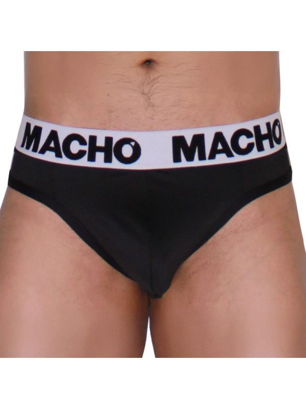MACHO - MTG002 TANGA NEGRO/NEGRO M