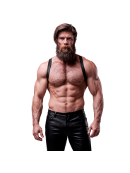 FETISH SUBMISSIVE ATTITUDE - ARNÉS ECOPIEL ESPALDA HOMBRE
