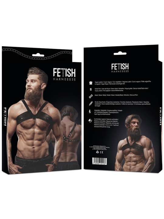 FETISH SUBMISSIVE ATTITUDE - BRIGADE ECO-LEDEREN HARNAS VOOR MANNENBOR