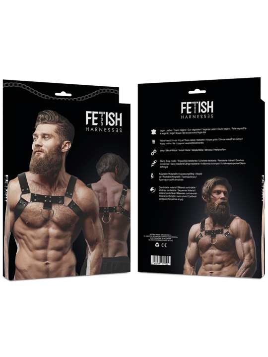 FETISH SUBMISSIVE ATTITUDE - BRUSTHARNESS AUS ÖKOLEDER FÜR HERREN