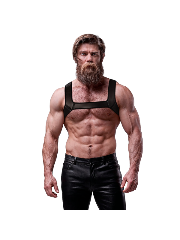 FETISH SUBMISSIVE ATTITUDINE - IMBRACATURA PER IL PETTO IN NEOPRENE PE
