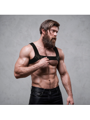 FETISH SUBMISSIVE ATTITUDE - ARNÊS DE PEITO DE NEOPRENE PARA HOMENS TA