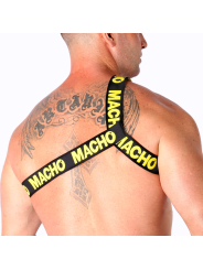 MACHO - ARNÉS ROMANO AMARILLO S/M
