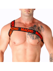 MACHO - ARNÊS ROMANO VERMELHO L/XL
