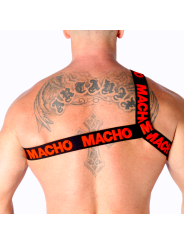 MACHO - ROMAN HARNESS RED L/XL