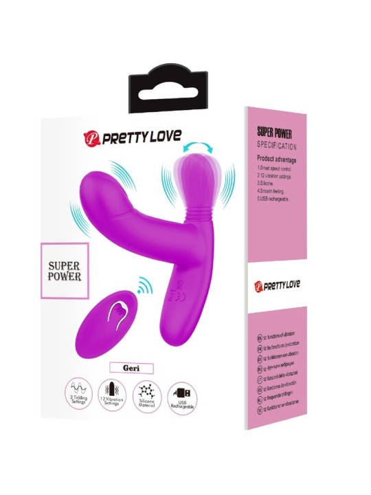PRETTY LOVE - GERI CLITORIS MASSAGER ROSA CONTROLE REMOTO