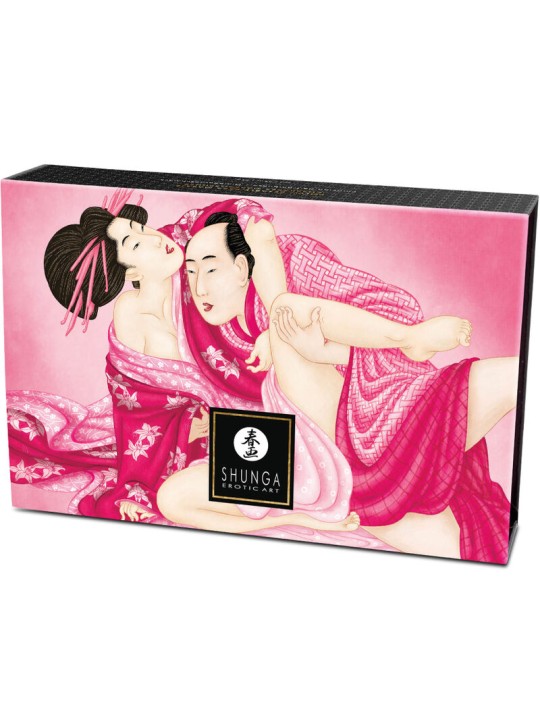 SHUNGA - KIT DE POUDRE DE MASSAGE COMESTIBLE FRAMBOISE
