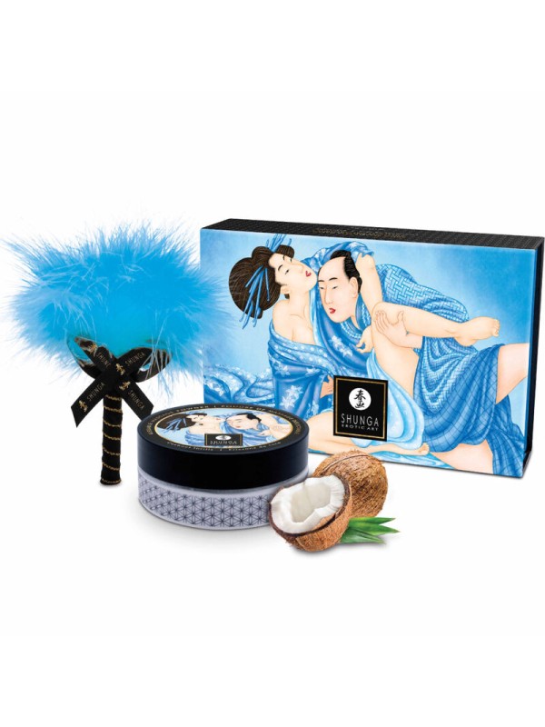 SHUNGA - KOKOS EETBARE MASSAGEPOEDER KIT