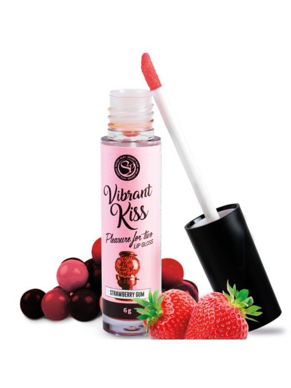 SECRETPLAY - VIBRANT KISS STRAWBERRY GUM LIP GLOSS