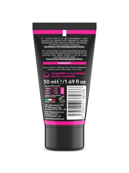 INTIMATELINE LUXURIA - GOLA MONDGEL KERSEN 50 ML