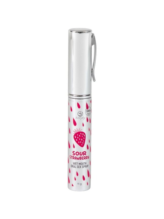 SECRETPLAY - SPRAY PARA SEXO ORAL COM SABOR DE MORANGO AZEDO