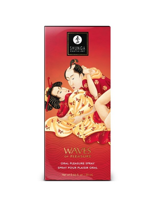 SHUNGA - WAVES PLEASURE SPRAY MONDVERLEIDELIJKE AARDBEI 20 ML