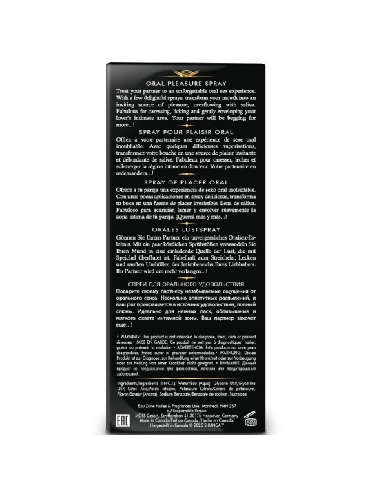 SHUNGA - WAVES PLEASURE SPRAY MONDVERLEIDELIJKE AARDBEI 20 ML