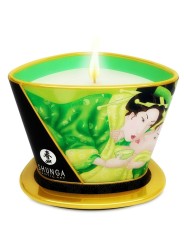 SHUNGA - MINI CARESS BY CANDELIGHT MASSAGE CANDLE T GREEN 170 ML