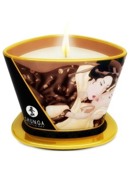SHUNGA - BOUGIE DE MASSAGE AU CHOCOLAT MINI CARESS BY CANDELIGHT 170 M