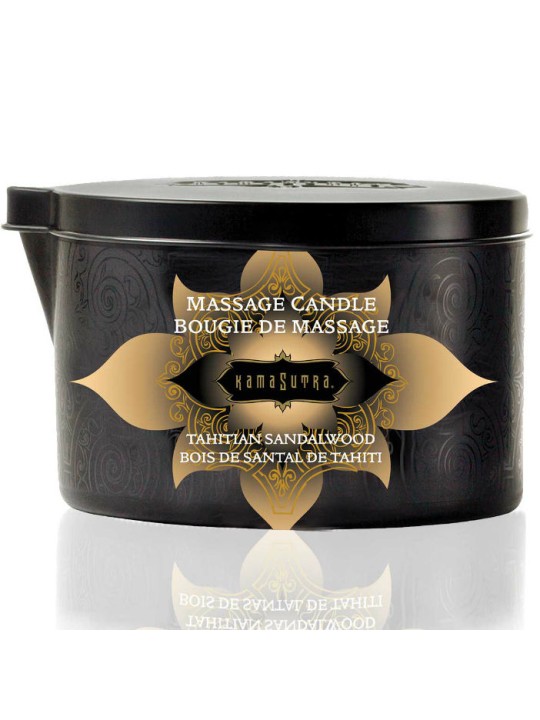 KAMASUTRA - BOUGIE DE MASSAGE VANILLE ET BOIS DE SANTAL 170 GR