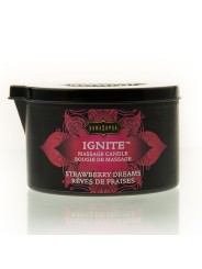 KAMASUTRA - VELA DE MASAJE SUEÑOS DE FRESA 170 GR