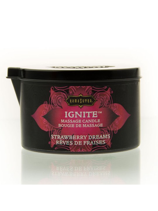 KAMASUTRA - STRAWBERRY DREAMS MASSAGEKERZE 170 GR