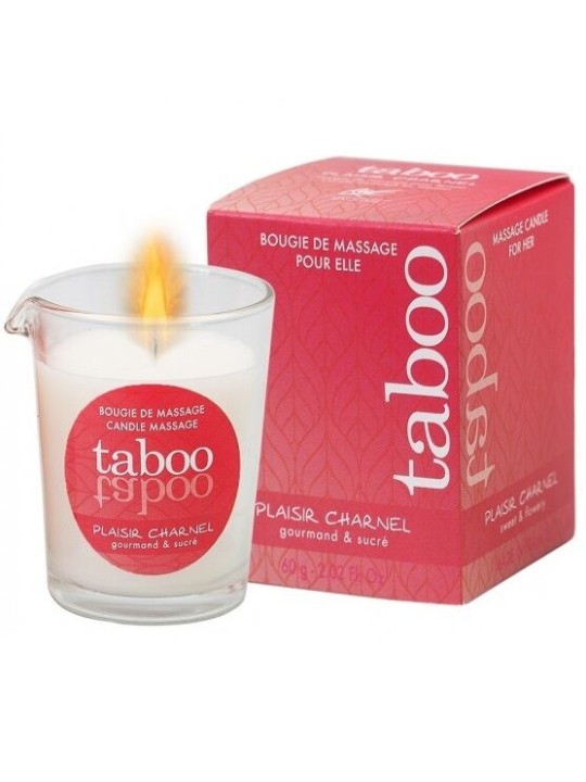 RUF - TABOO CANDELA DA MASSAGGIO PER LEI PLAISIR CHARNEL PROFUMO FIORE