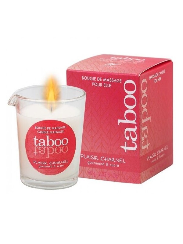 RUF - TABOO CANDELA DA MASSAGGIO PER LEI PLAISIR CHARNEL PROFUMO FIORE