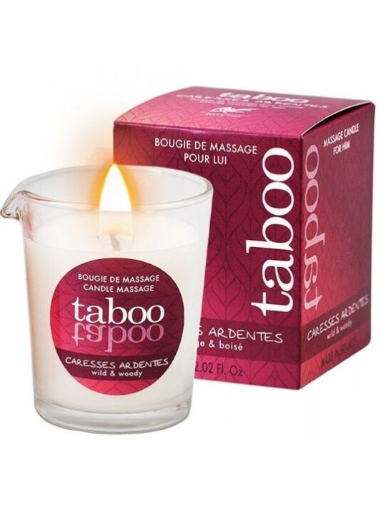 RUF - TABOO VELA DE MASSAGEM PARA ELE CARESSES ARDENTES AROMA FETO