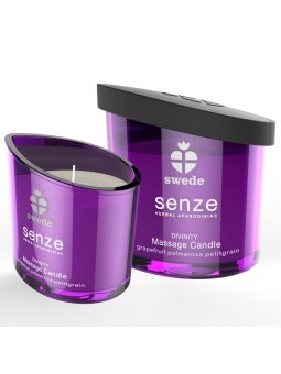 SWEDE - SENZE DIVINITY MASSAGE CANDLE - GRAPEFRUIT, PALMAROSA, PETITGR