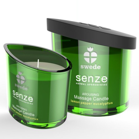 SWEDE - SENZE AROUSING MASSAGEKAARS - CITROEN, PEPER, EUCALYPTUS