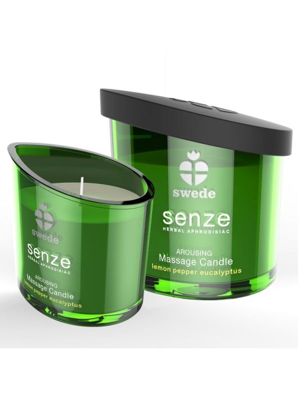 SWEDE - SENZE ERWECKENDE MASSAGEKERZE - ZITRONE, PFEFFER, EUKALYPTUS
