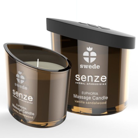 SWEDE - SENZE EUPHORIA MASSAGEKAARS - VANILLE, SANDELHOUT