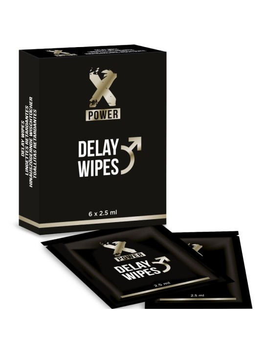 X POWER - DELAY WIPES 6 EINHEITEN