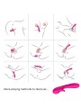 ARMONY - ROMANCE VIBRADOR CON ESTIMULADOR FUCSIA