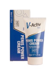 HOT - CRÈME STIMULANTE POUR LE PÉNIS V-ACTIV POUR HOMMES 50 ML