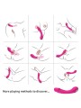 ARMONY - VIBRADOR DILDO G-SPOT SILICONE FÚCSIA