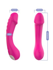 ARMONY - FUCHSIA SILICONE G-SPOT VIBRERENDE DILDO