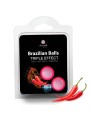 SECRETPLAY - SET 2 BALLES BRÉSILIENNES TRIPLE EFFET