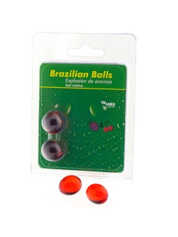 TALOKA - 2 BRASILIANISCHE KUGELN, ERDBEERE & KIRSCH-INTIM-GEL