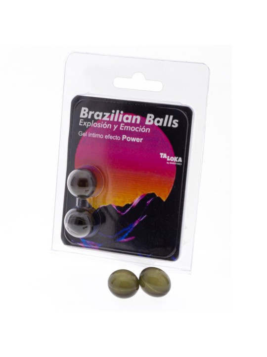 TALOKA - 2 BALLES BRÉSILIENNES GEL EXCITANANT EFFET PUISSANT