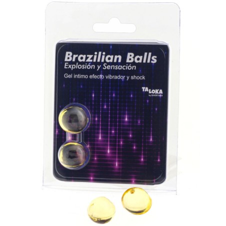 TALOKA - BRAZILIAANSE BALLEN SPANNENDE GEL VIBRATIE EN SCHOKEFFECT 2 B