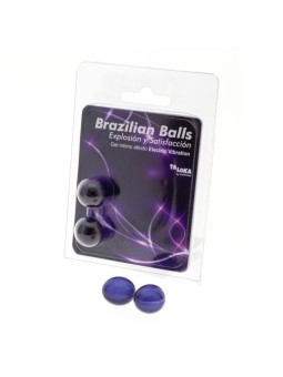 TALOKA - 2 BOLAS BRASILEIRAS GEL EMOCIONANTE EFEITO VIBRATÓRIO ELÉTRIC
