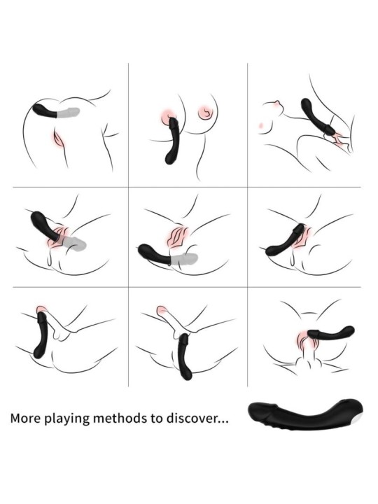ARMONY - DILDO VIBRADOR G-SPOT SILICONE PRETO