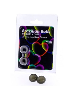 TALOKA - 2 BOULES BRÉSILIENNES PLUS DEFFET DE SAVEUR GEL EXCITANT