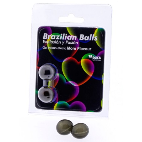 TALOKA - BRAZILIAANSE BALLEN EXCITING GEL MEER SMAAK EFFECT 2 BALLEN