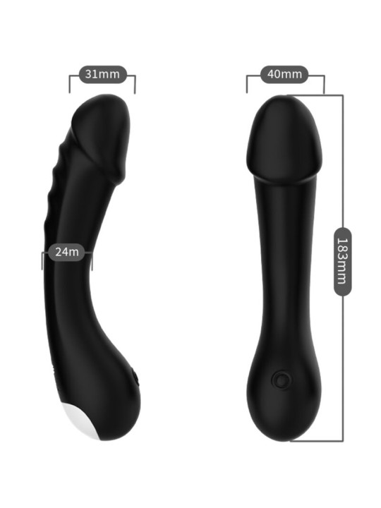 ARMONY - DILDO VIBRADOR G-SPOT SILICONE PRETO