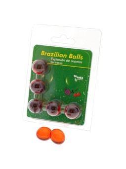 TALOKA - 5 BOULES BRÉSILIENNES GEL INTIME FRAISE & CERISE