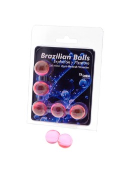 TALOKA - 5 BOLAS BRASILEIRAS REFRESH GEL EFEITO VIBRANTE EMOCIONANTE